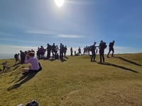 Eclipse thrills hundreds of walkers tackling Three Peaks Trial