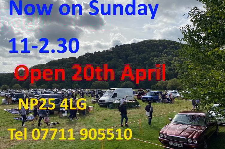 Monmouth's car boot- first one on April 20