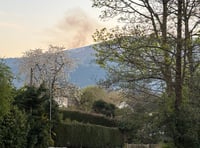 Smoke rises on Blorenge, wildfire fears grow