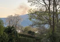 Blorenge wildfire fears as smoke rises