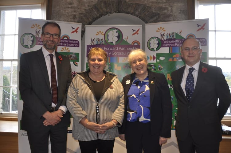 Leaders-of-the-four-Councils-Cllr-James-Gibson-Watt-Powys-CC-Cllr-Lezley-Picton-Shropshire-C-Cllr-Mary-Ann-Brocklesby-Monmouthshire-CC-Cllr-Jonathan-Lester-Herefordshire-C-