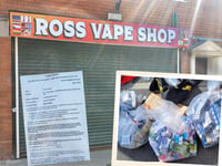 Vape shop closed for three months after organised crime crackdown