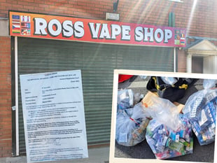 Vape shop closed for three months after organised crime crackdown