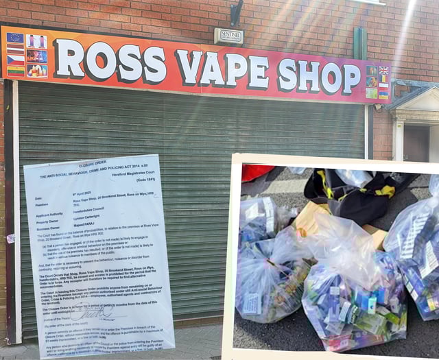 Vape shop closed for three months after organised crime crackdown