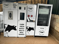 Vending machine provides fresh milk at Symonds Yat