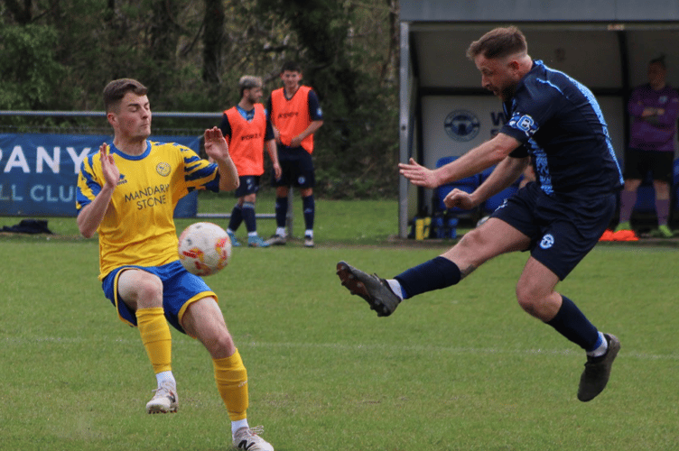 A Wattsville player tries his luck against Monmouth