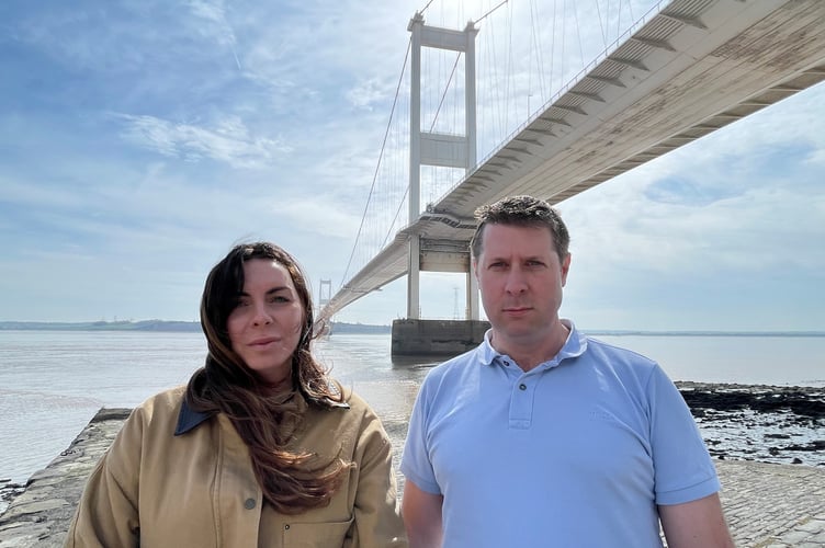 Severn Bridge Dymock John
Councillors Lisa Dymock and Richard John are among those to raise concerns at the closure of the M48 Severn Bridge to Heavy Goods Vehicles. Picture: Supplied