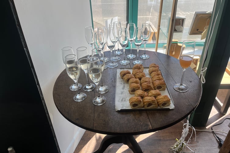 Food and drink provided on the opening day- The Boat house gallery and gift shop.