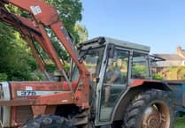 UPDATE _ Tractor has now been found in car park in Mitchel Troy