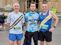 Runners eat up the miles in marathons and across borders