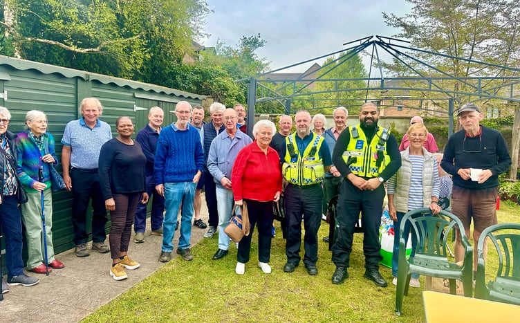 Local police gave security tips at the Allotment Association coffee morning