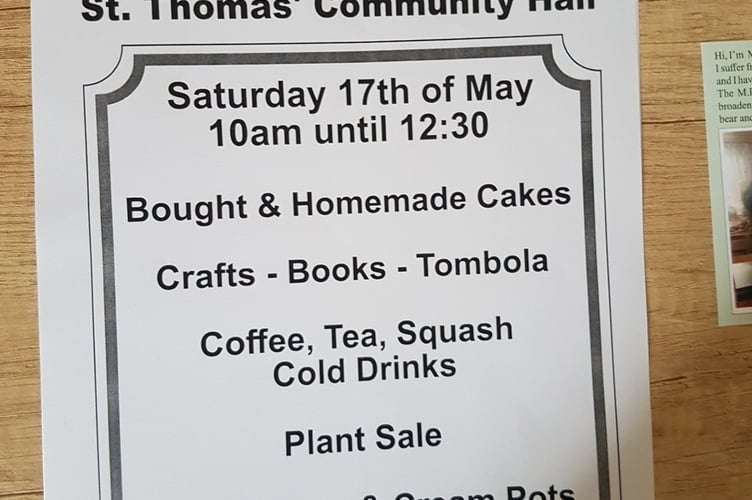 M.P.S coffee morning at St Thomas Community hall 