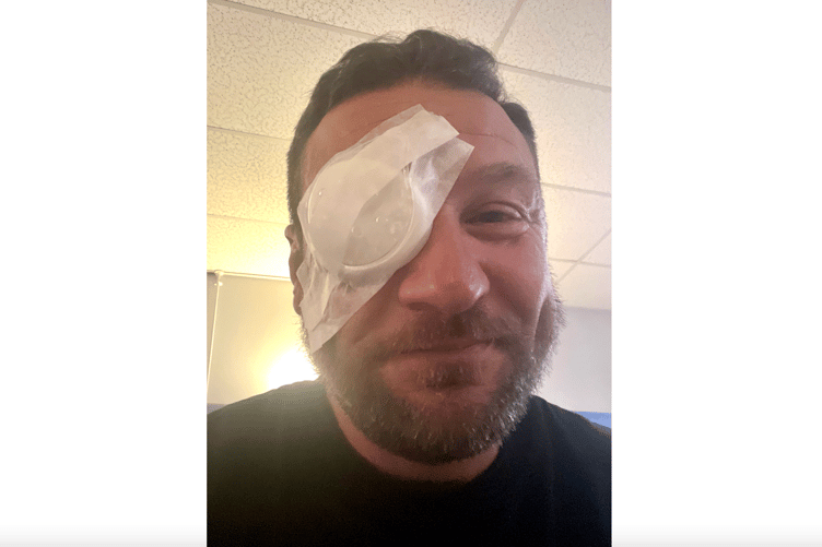 Leigh Powell has been left blind in one eye