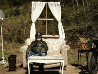 Wye Valley fly-tipped sofa becomes quirky tourist attraction