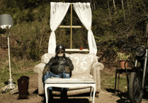 Wye Valley fly-tipped sofa becomes quirky tourist attraction