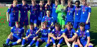 Monmouth Comprehensive football team win Welsh Schools Cup!