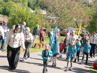 Scouts gather at castle for St George celebration