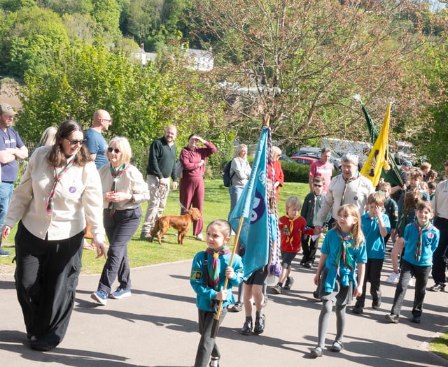 Scouts gather at castle for St George celebration