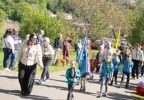 Scouts gather at castle for St George celebration