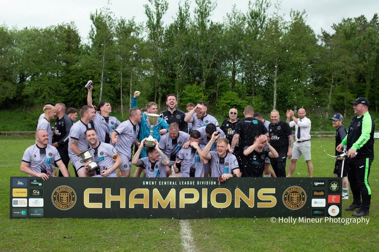 Llanarth-based Glascoed FC made it a trophy double at the Memorial Ground on Saturday
