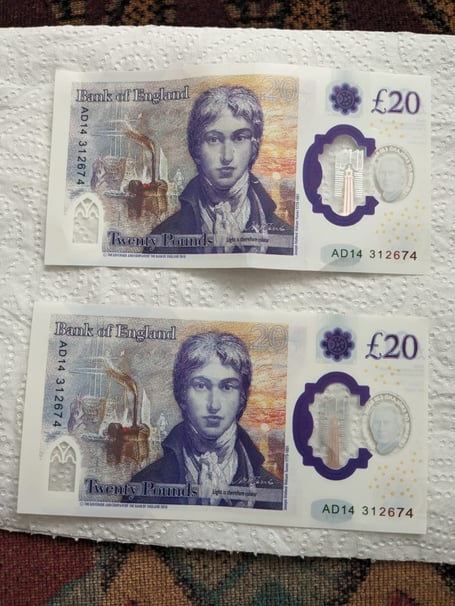 counterfeit bank notes