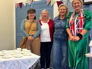 Laura Anne Jones celebrates VE day in Monmouthshire