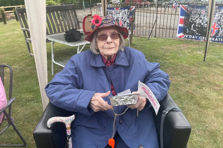 Wenllian Hacket Pain- known as Wenks celebrated VE day whilst celebrating 102 birthday!