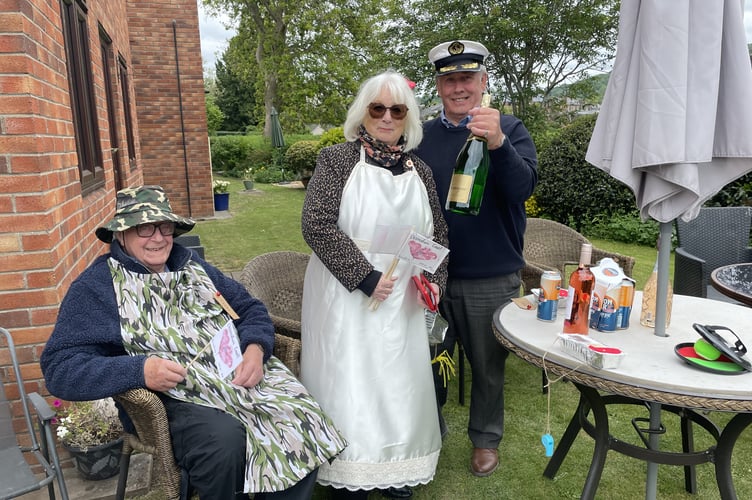 Residents at the community VE commemoration.
