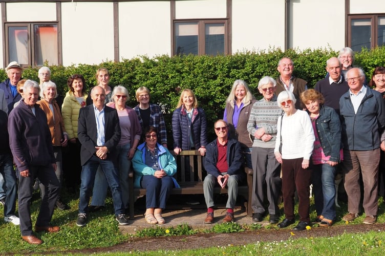 Residents of Llangwm gather to remember a former resident