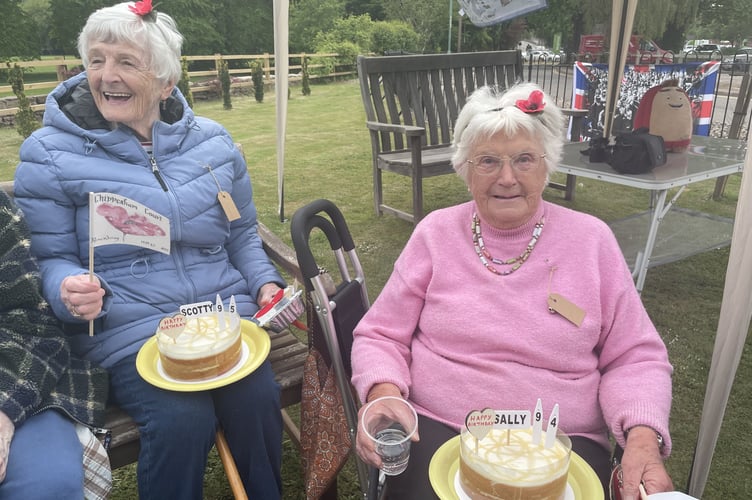 VE day commemoration and birthdays in Monmouth