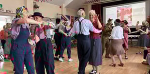 Sunshine, dancing, music and good food at Llanarth V E Day

