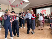 Sunshine, dancing, music and good food at Llanarth V E Day

