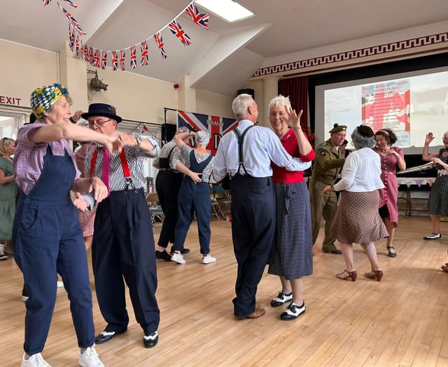 Sunshine, dancing, music and good food at Llanarth V E Day

