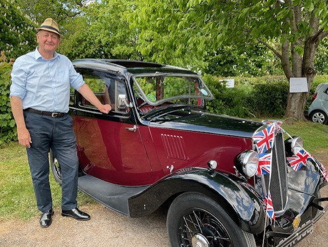 John Prosser and his 1936 vintage prized automobile
