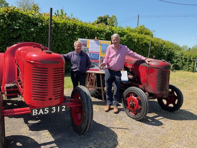 Cliff Price and Ken Watkins with their exhibits.