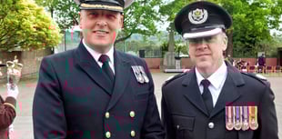 Two Monmouth men took part in London's VE parade