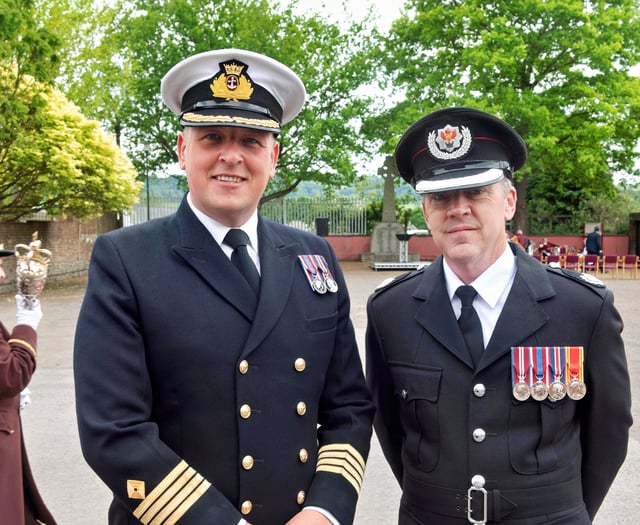 Two Monmouth men took part in London's VE parade