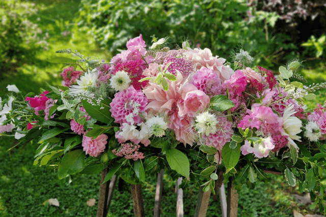 Funeral flowers at Chelsea show