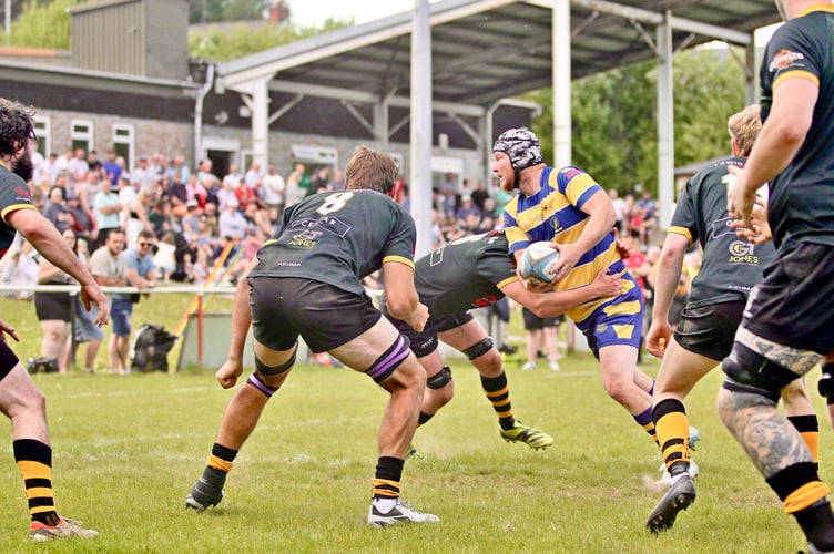 Druids skipper Adam Roberts leads an attack