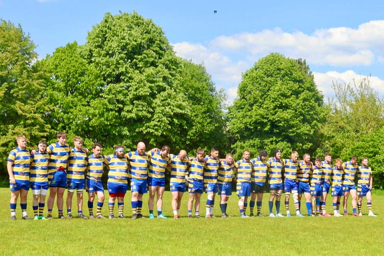 A minute's silence was held for for Monmouth RFC stalwarts Tommy Morgan and Richard 'Pinky' Williams