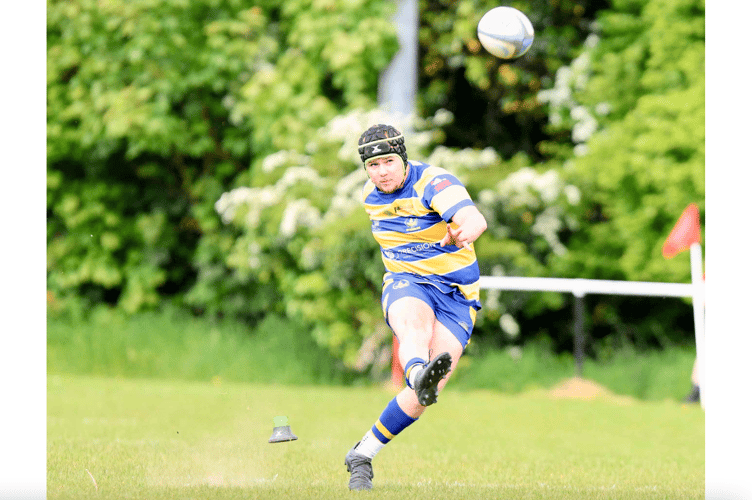 Harley Thorpe showed his prowess with the boot, but was also denied by the posts