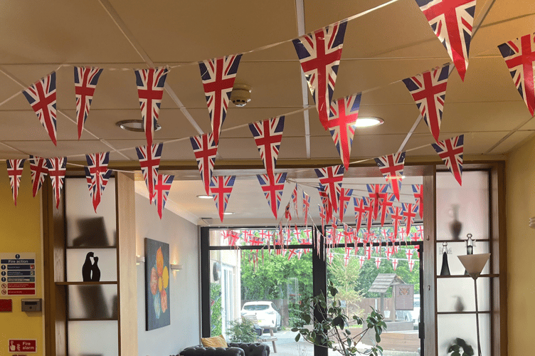 Decorations of Gibraltar Nursing home VE Day event