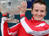 Hollie riding high after setting women's winners record