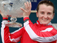 Hollie riding high after setting women's winners record
