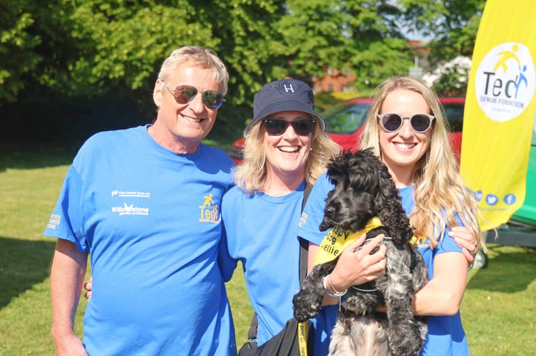 The Senior family with faithful friend