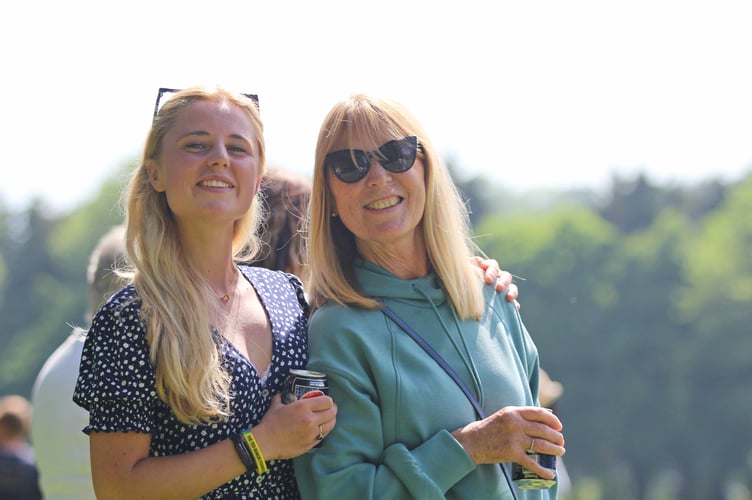 Chloe Dunmore with her mum enjoyed the day