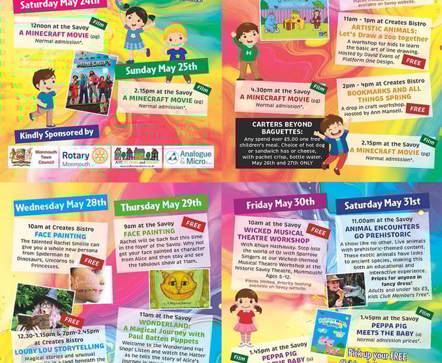Monmouth children's fest offers free events