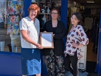 Volunteer pens sonnet for Chepstow shop