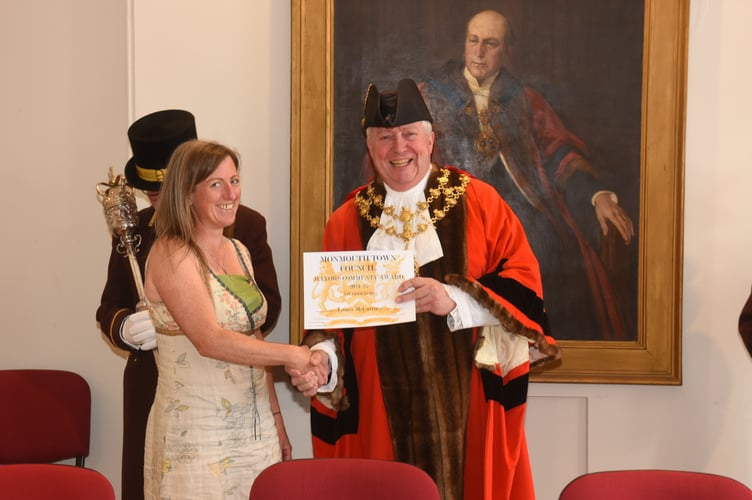 Laura McCartney receives a Mayoral Award