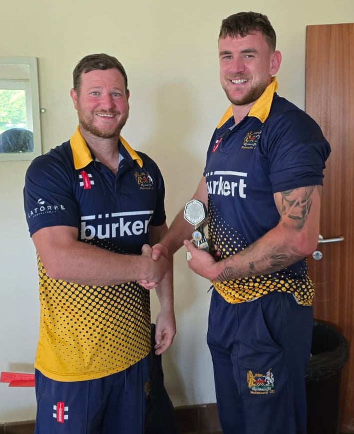 Matthew Jones, right,  and Adam Roberts scored the lion’s share of Monmouth CC’s runs